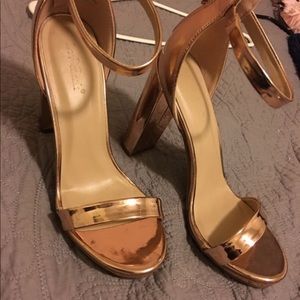 Rose gold heels